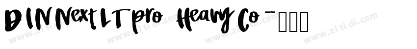 DINNextLTpro HeavyCo字体转换